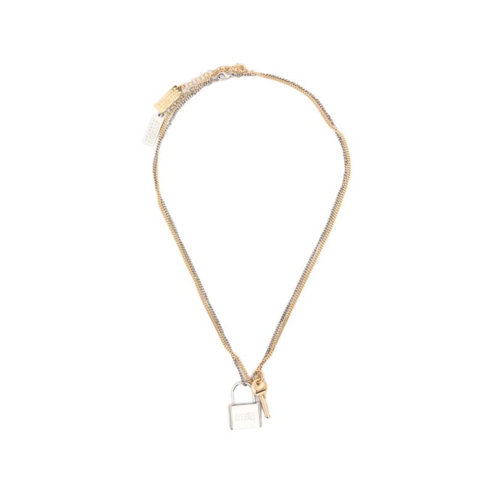 Mm6 Maison Margiela Gold Necklaces Women